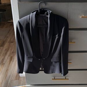Per Se Black Shawl Lapel Evening Blazer